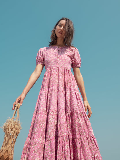 Boho Botanica Block & Bloom Dress - Summer Dress